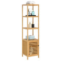 Bamboo 5 Tier Bathroom Storage Shelf M165