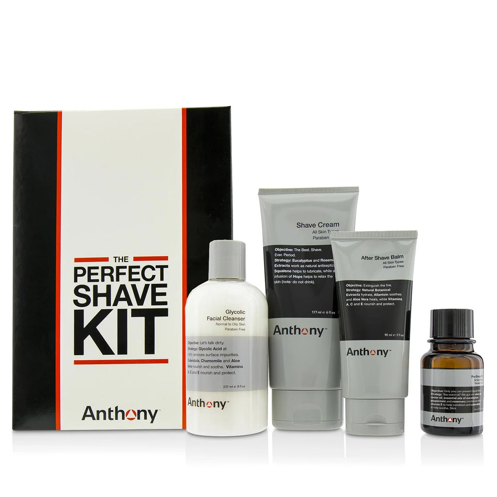 Shave Kit: Cleanser + Pre-Shave Oil + Shave Cream + After Shave Cream 4pcs I4827