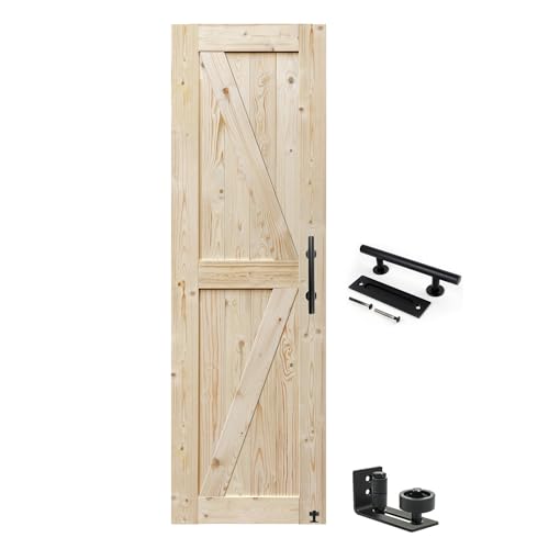 Unfinished Solid Wood Barn Door A1066