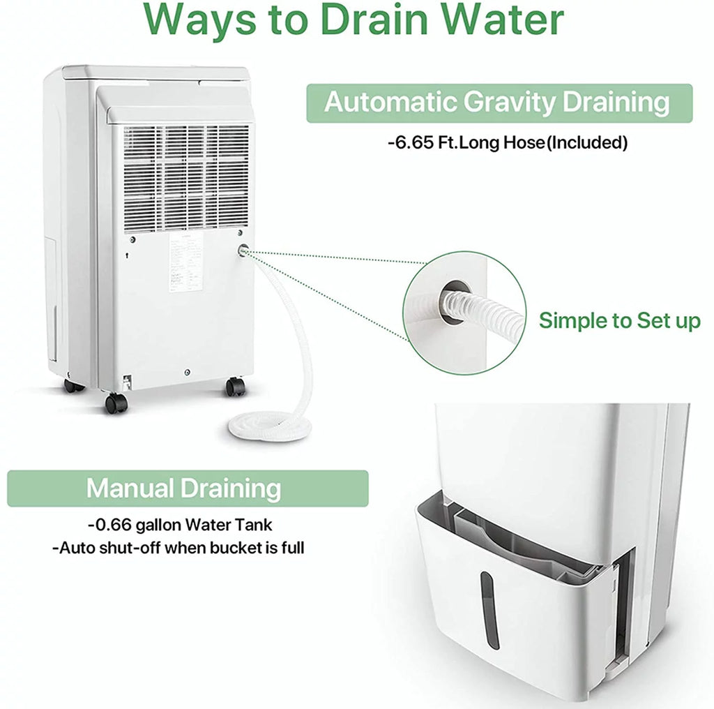 34 Pints Dehumidifier with Drain Hose N377