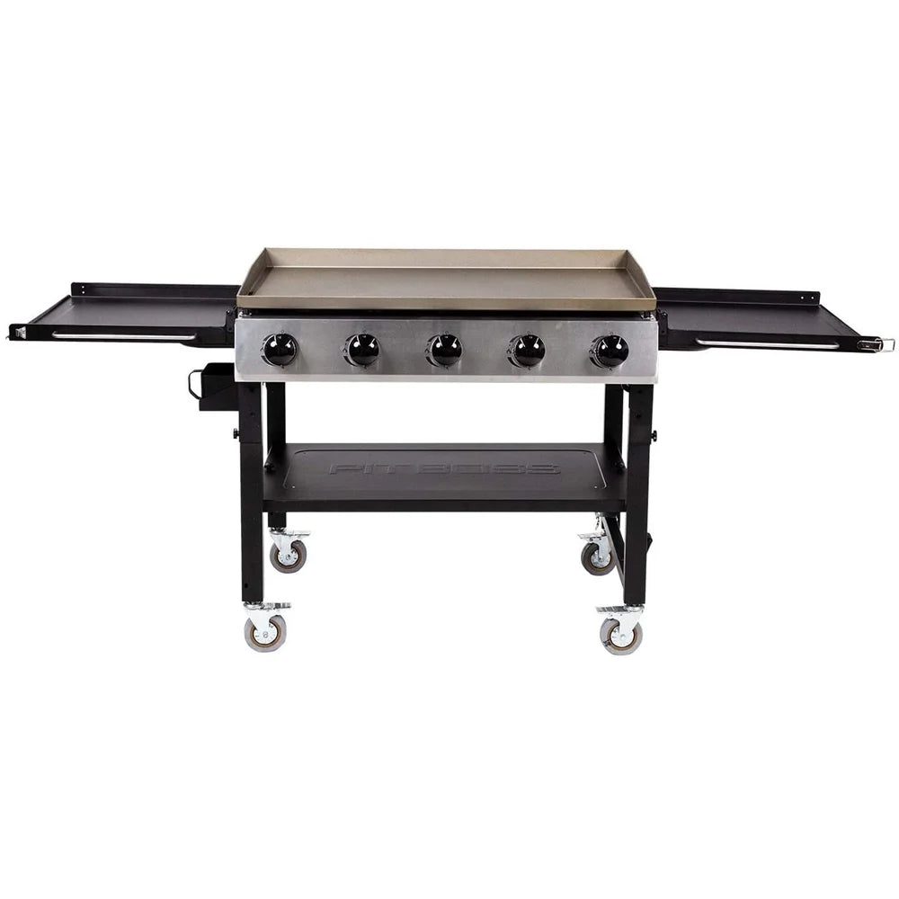 5-burner Propane Griddle, 62,000 BTU, 753 sq. in. Surface with 4-burner Griddle Cover P76195