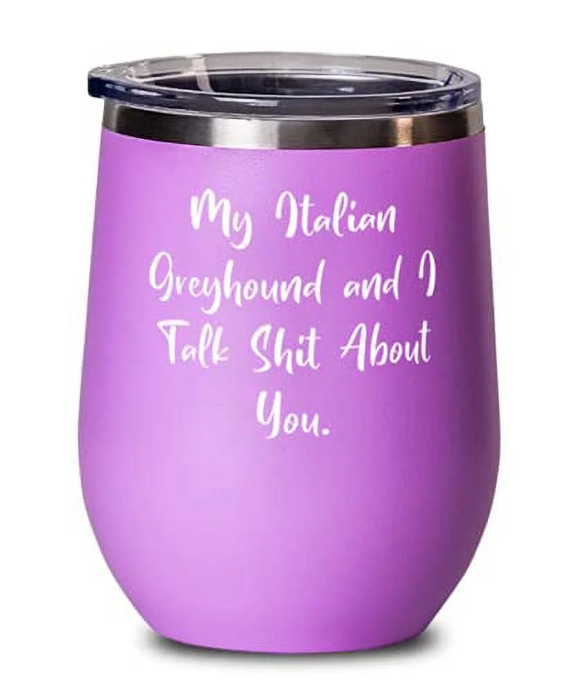 Italian Greyhound Dog Wine Glass T536789
