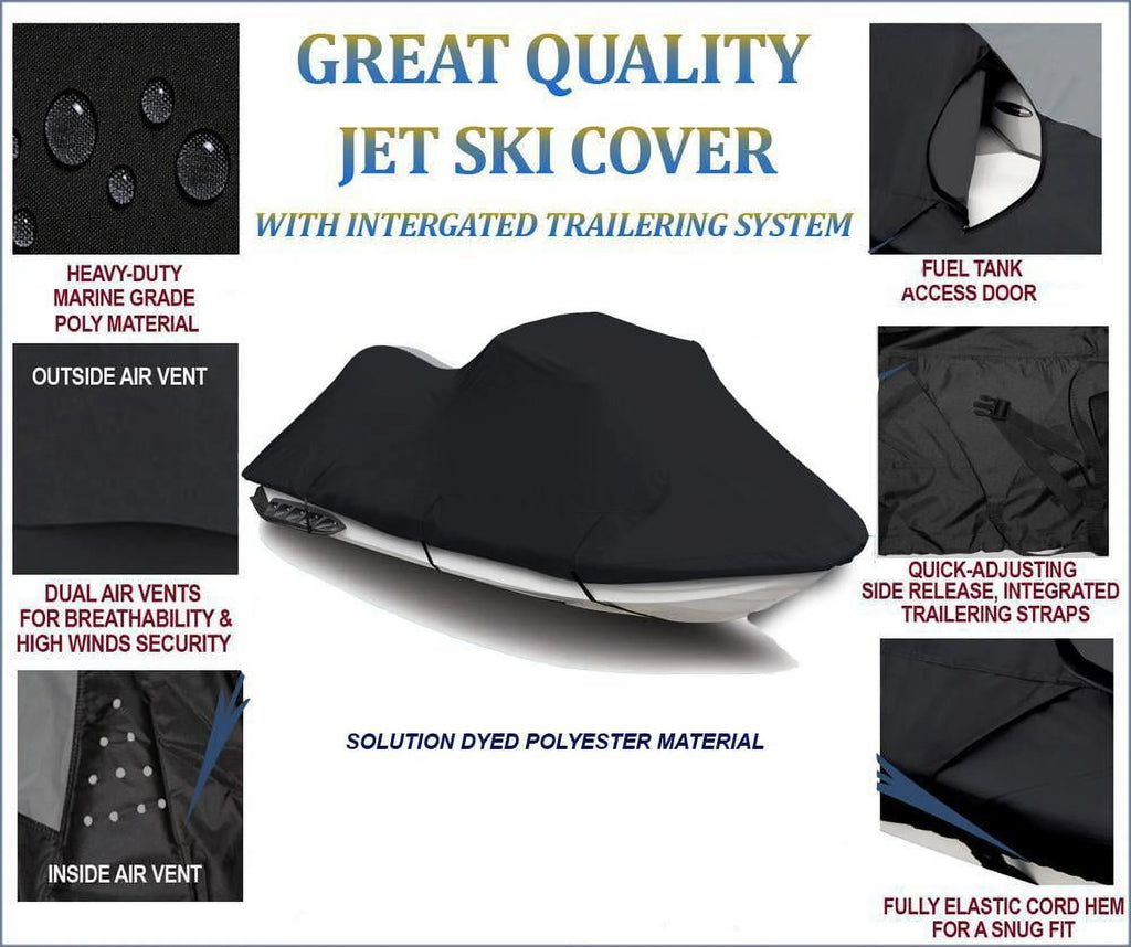 Black 600 Denier Jet Ski Cover L231474