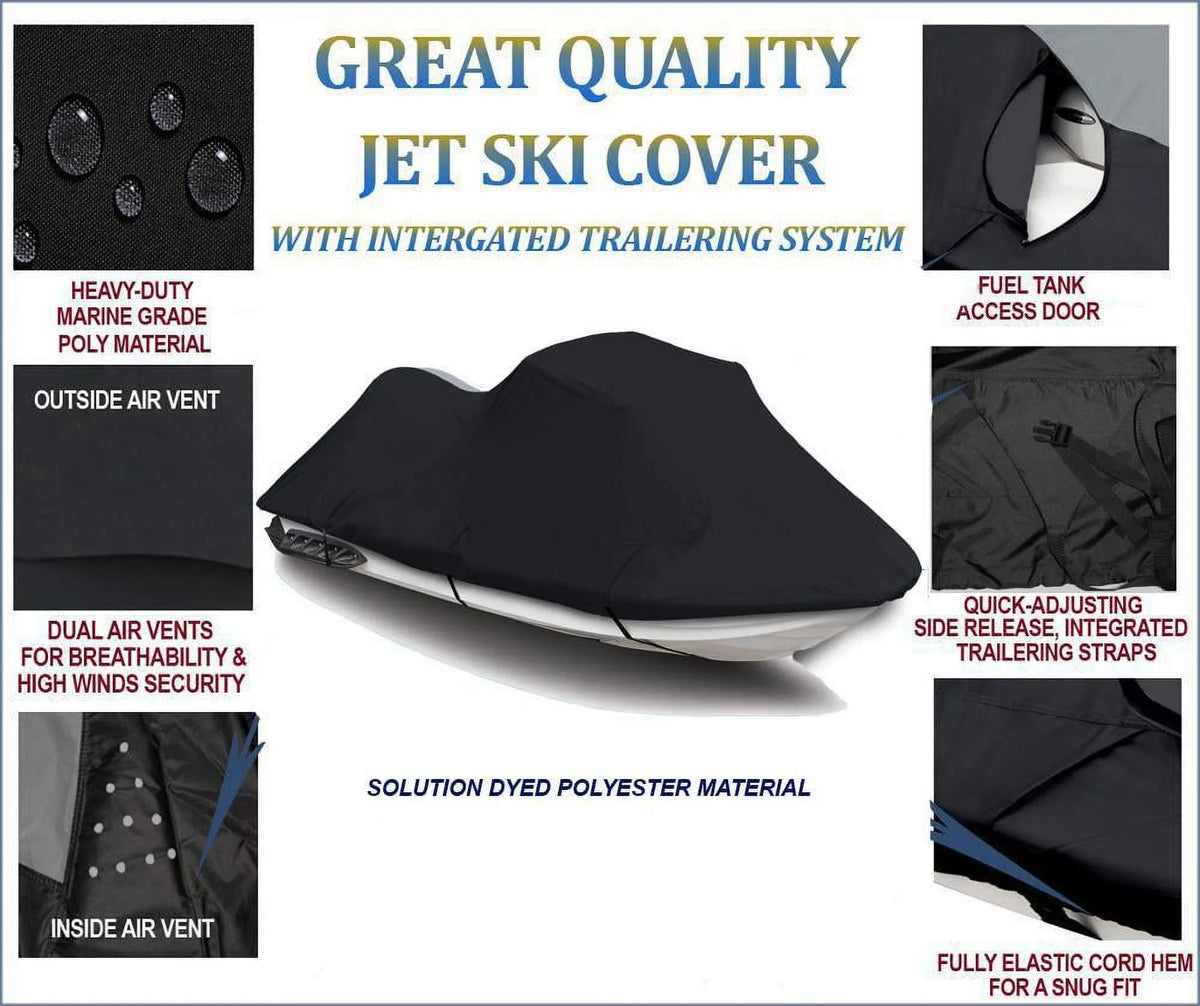 Black 600 Denier Jet Ski Cover L231474