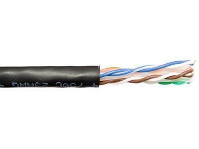 Black Cat6 500MHz CMR UTP Solid Bare Copper Ethernet Cable Z291