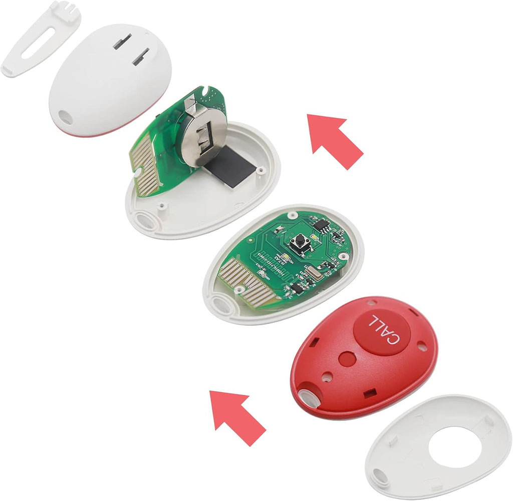Wireless Caregiver Pager Emergency Alert System Call Button F90698