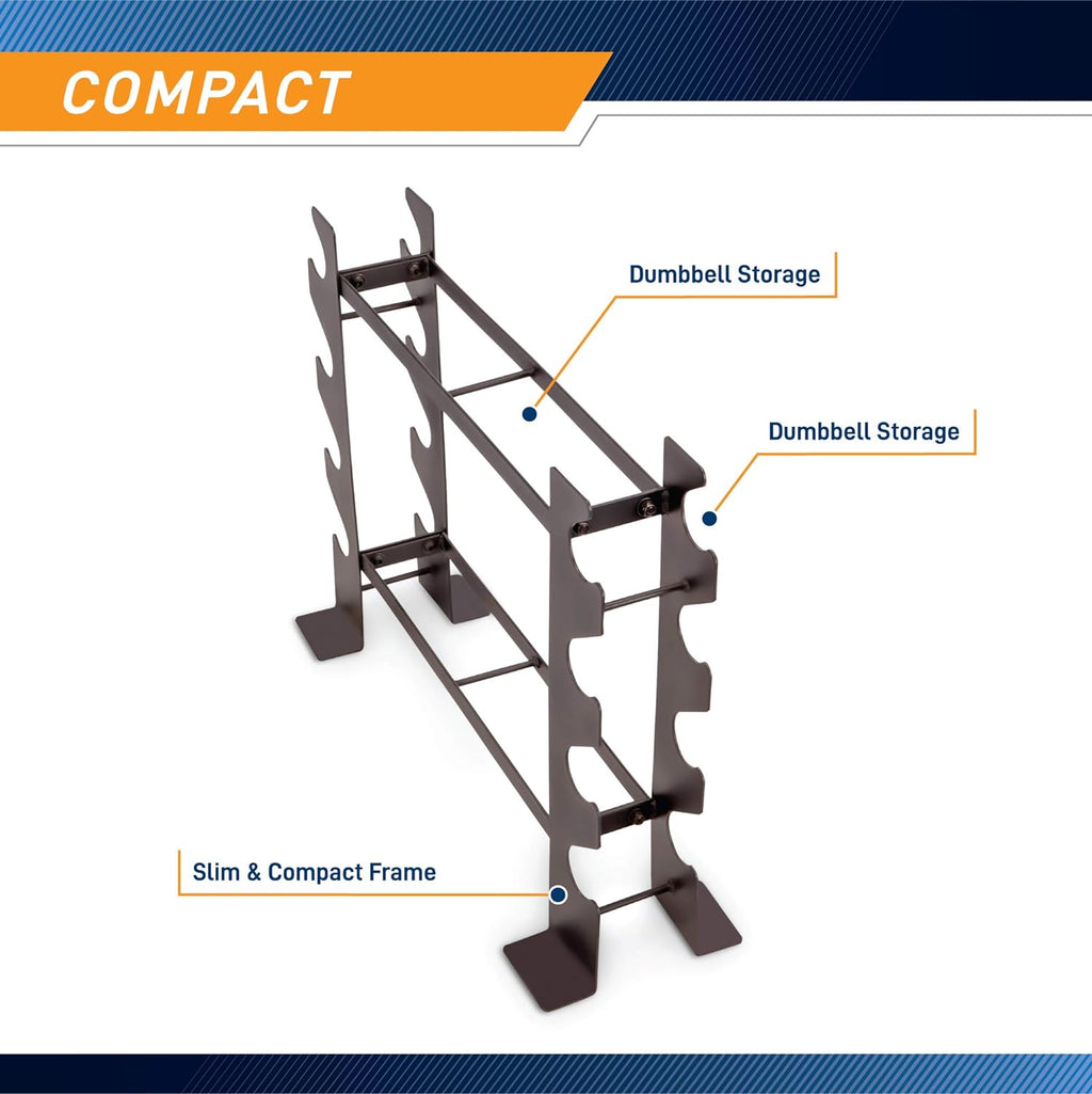 Black Dumbbell Rack Stand, Pack of 2 R361954