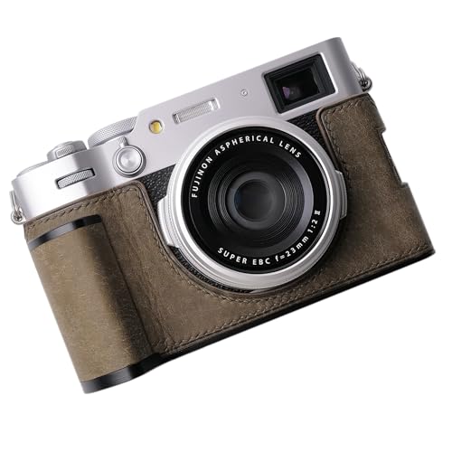 Genuine Leather Camera Half Case with Metal Base Plate C193148