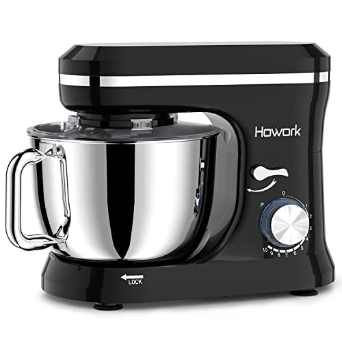 Blue Electric Stand Mixer with 6.5QT Stainless Steel Bowl T8147