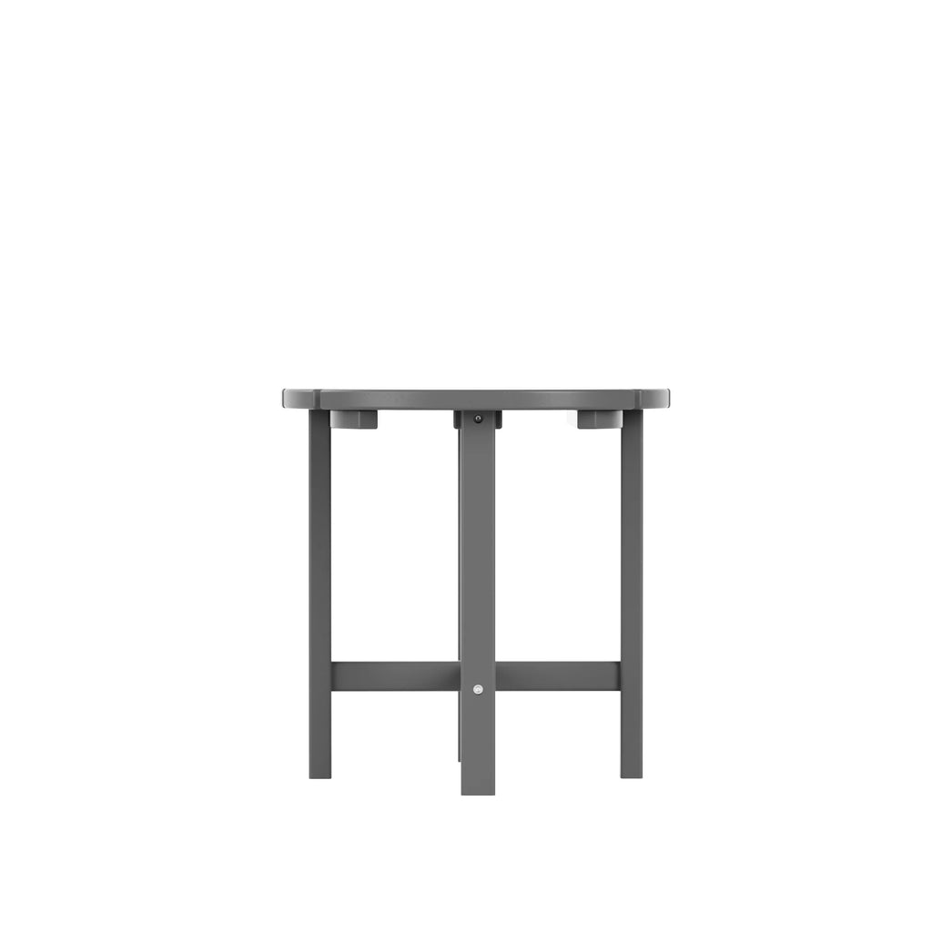 18" Round Plastic Outdoor Patio Side Table D71371