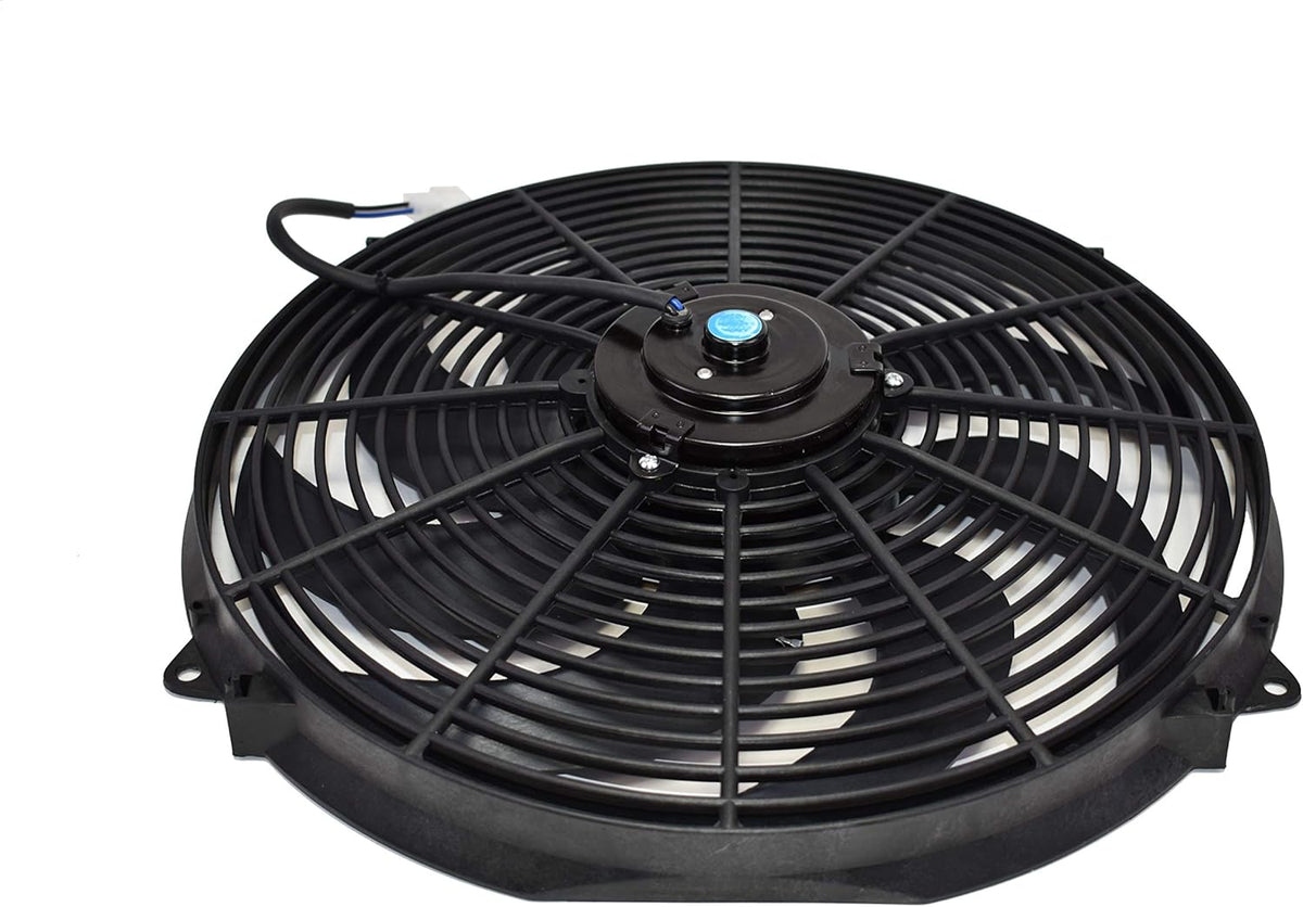 16inch 12V 3000 CFM Reversible Radiator Electric Cooling Fan with Mounting Kit Pack of 2 X460