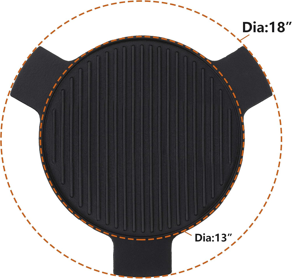 Cast Iron Plate Setter for 18 Inches Kamado Grill, Pack of 2 N22583