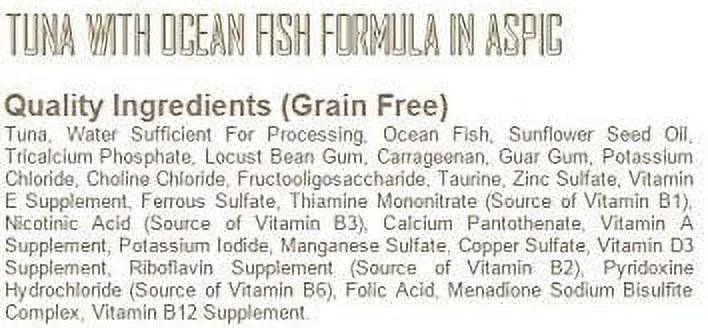Grain Free Canned Cat Food 3 Flavor Variety Bundle, 2.82 Oz Each (12 Cans Total) Y9704