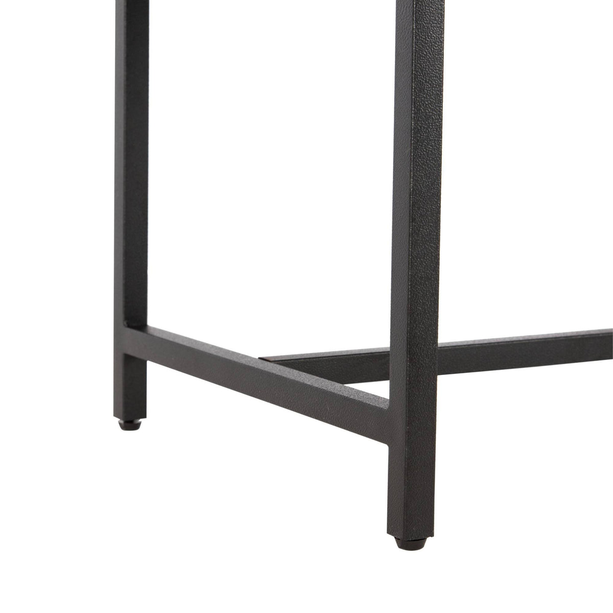 Grey Faux Leather Bench L72634