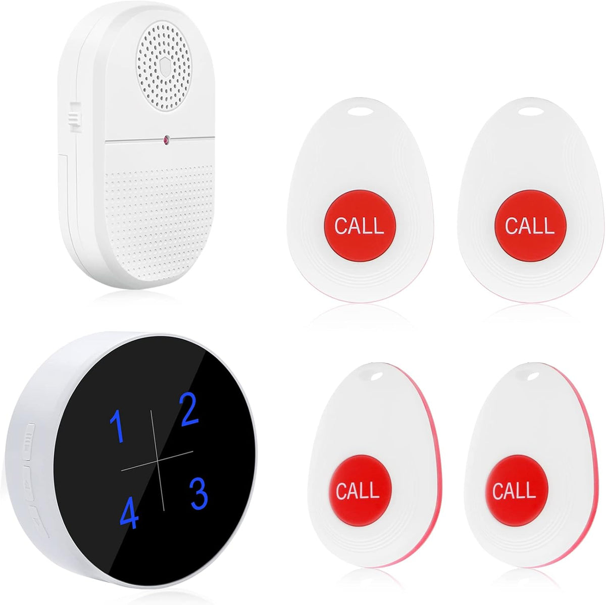 Wireless Caregiver Pager Emergency Alert System Call Button F90698
