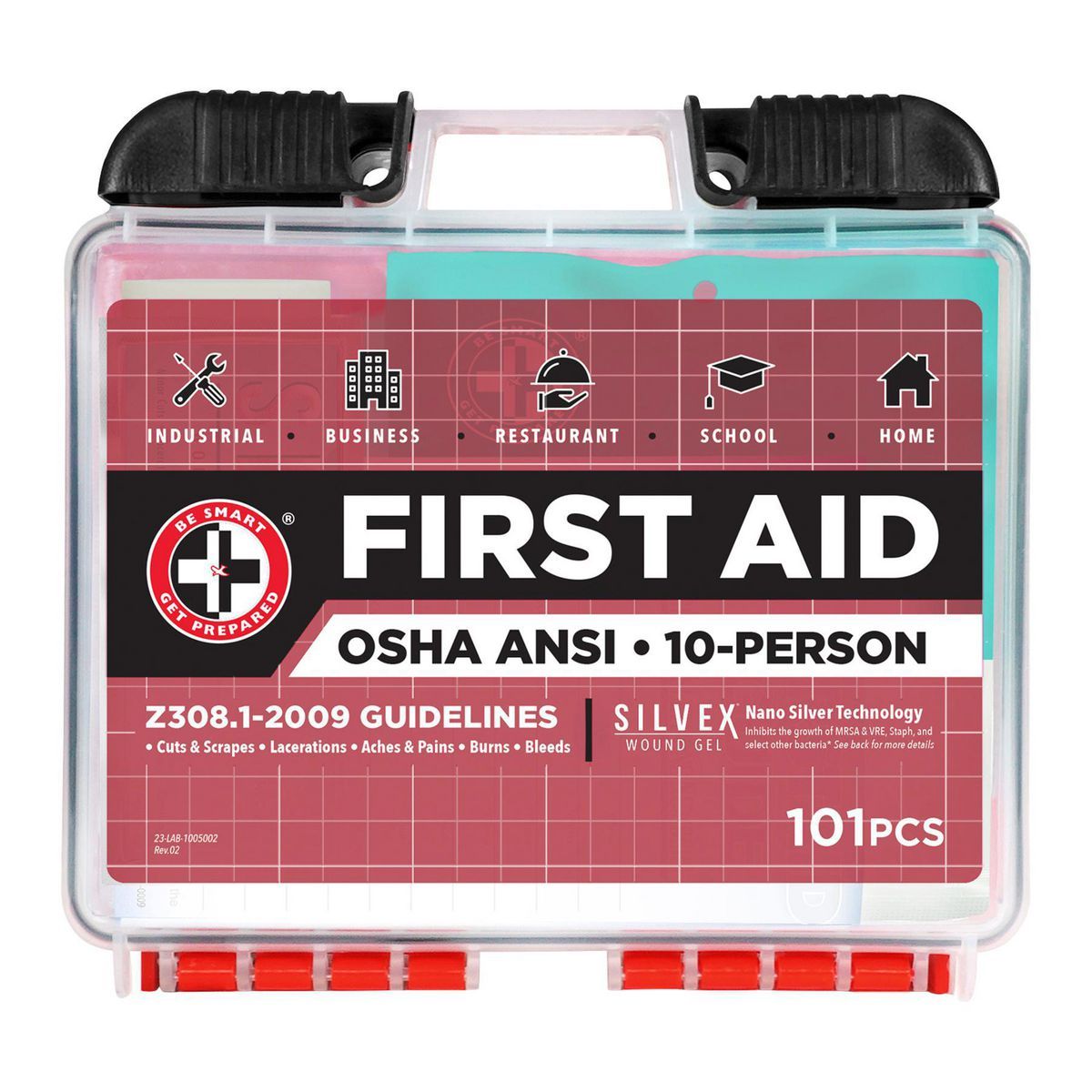 10-Person 101-Piece First Aid Kit W167