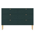 Green 6-Drawer Wood Dresser F54523