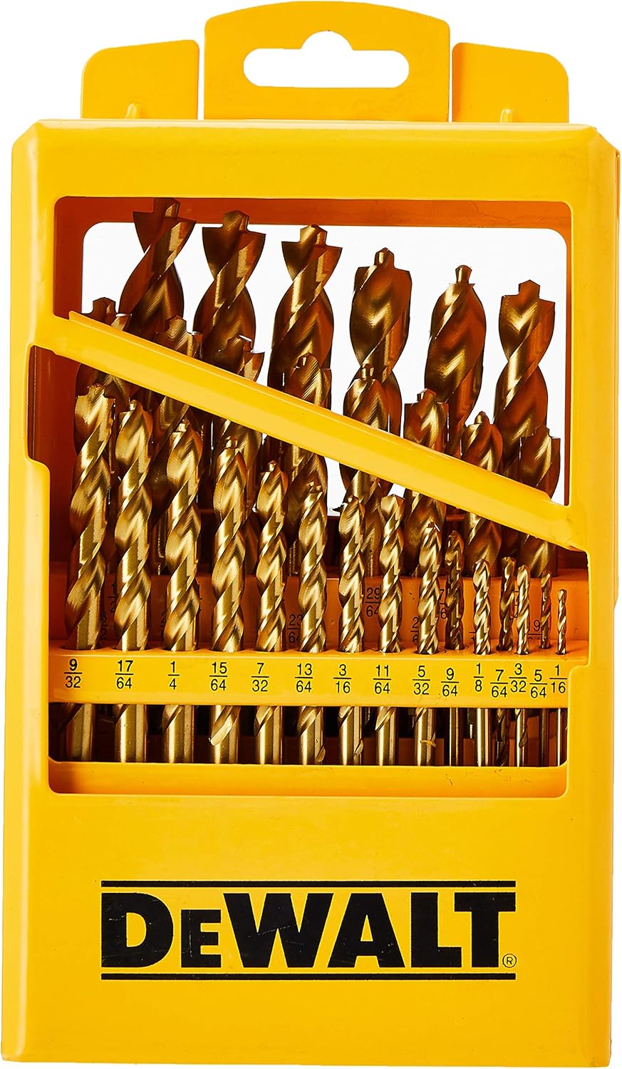 29-Piece Titanium Drill Bit Set with Pilot Point A114301