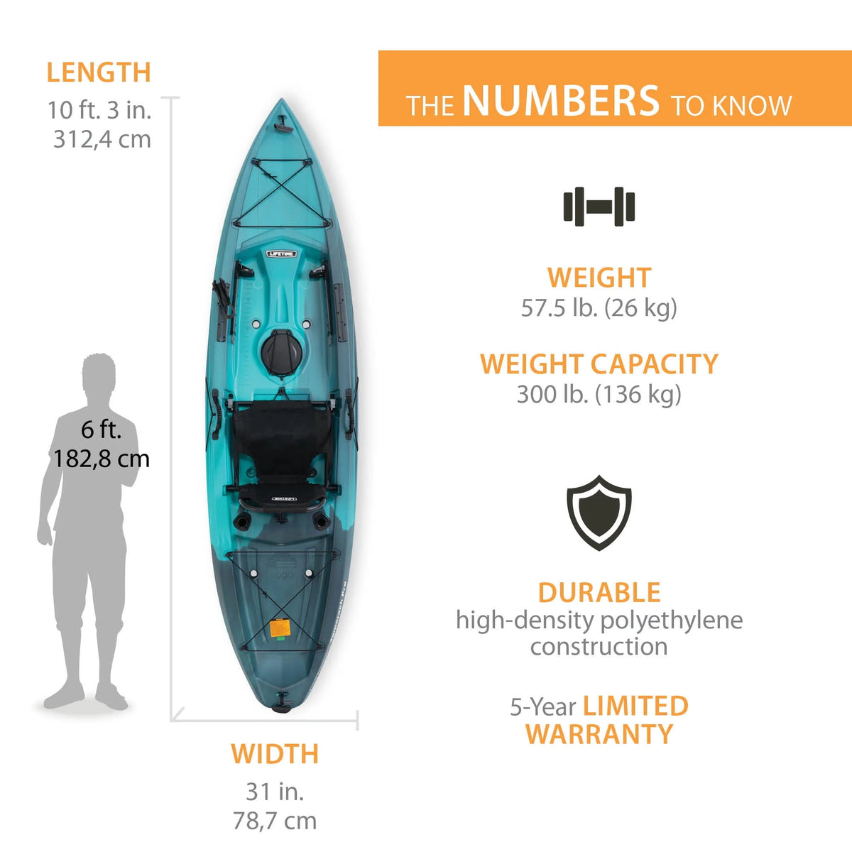 123 inch Sit-on-Top Kayak S208532