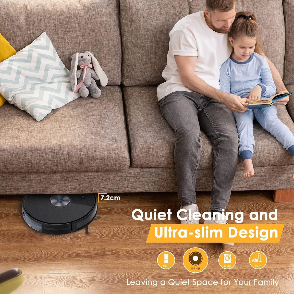 2200Pa Robot Vacuum and Mop Combo U717619