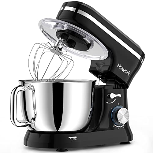 Blue Electric Stand Mixer with 6.5QT Stainless Steel Bowl T8147