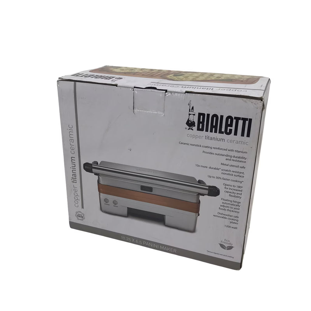 Copper Titanium Ceramic Panini Maker 1200 Watts G34624