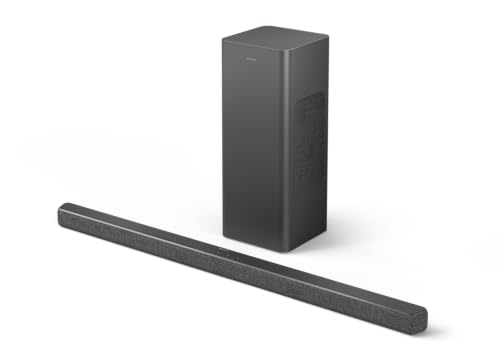 2.1 Soundbar with Wireless Subwoofer and DTS Virtual:X, 240W, Bluetooth 5.4, HDMI ARC, Dark Grey L63400
