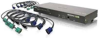 8-Port USB PS/2 Combo VGA KVM Switch with USB KVM Cables S931
