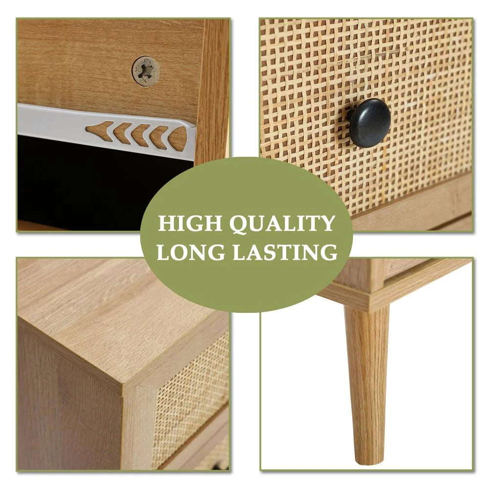 Light Oak Finish 3-Drawer Wood Dresser Z1002