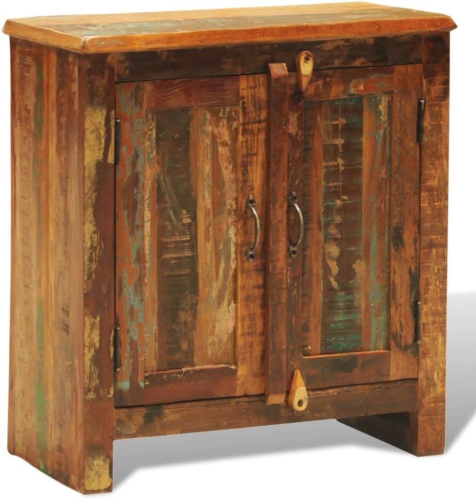 Reclaimed Solid Wood Cabinet with 2 Doors P3811