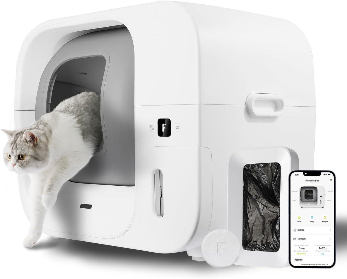 Automatic Self Cleaning Cat Litter Box with Trash Bags O670