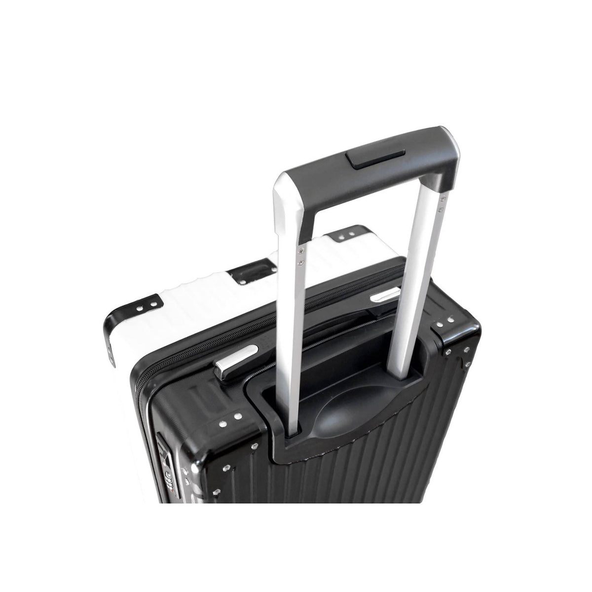White Carry on Suitcase L91255