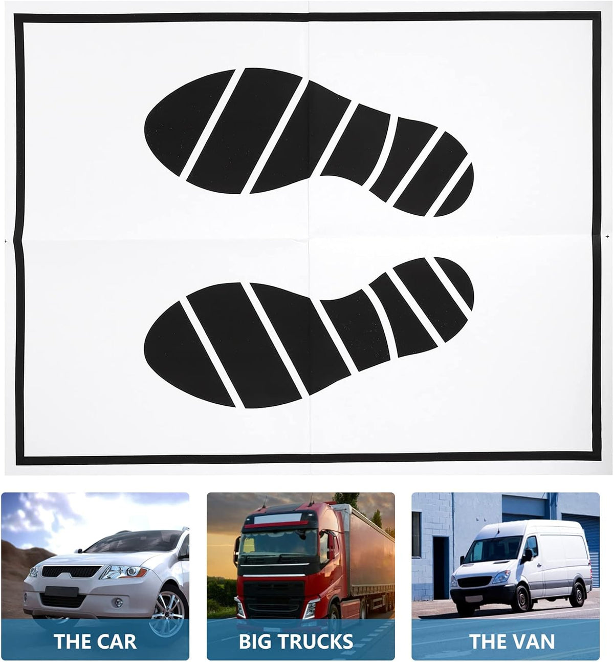 50Pcs Disposable Paper Foot Mats P71842