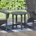 18" Round Plastic Outdoor Patio Side Table D71371