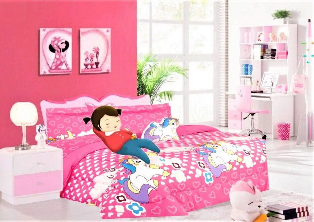 Twin 6 Piece Kids Comforter Set with Sheets and Pillow P40113