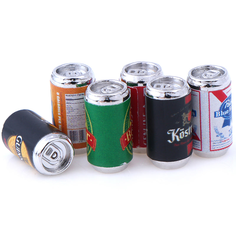 6pcs/Set Bottle Beer Miniatures Dollhouse Toys Z4786