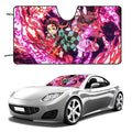 Anime Demon Slayer Car Windshield Sunshade Foldable Reflective Sun Visor D314