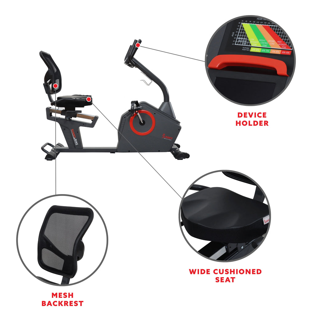 Magnetic Resistance Smart Recumbent Bike Q75636