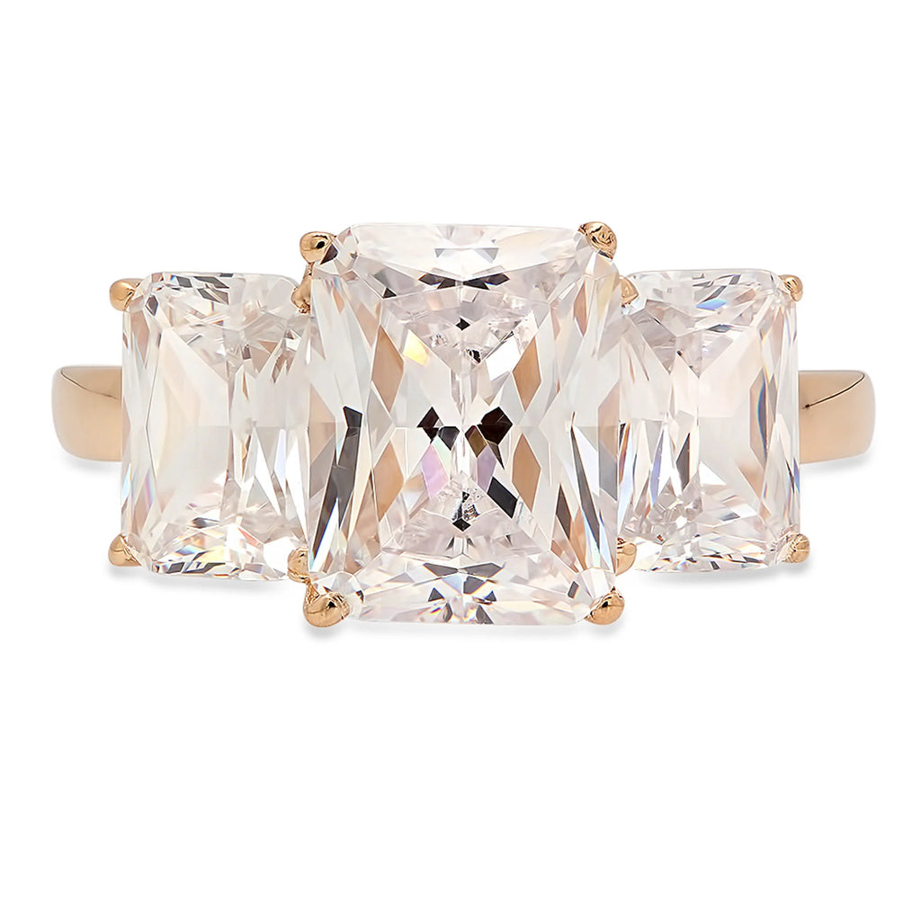 14K Yellow Gold Three-Stone Diamond Engagement Ring F156689