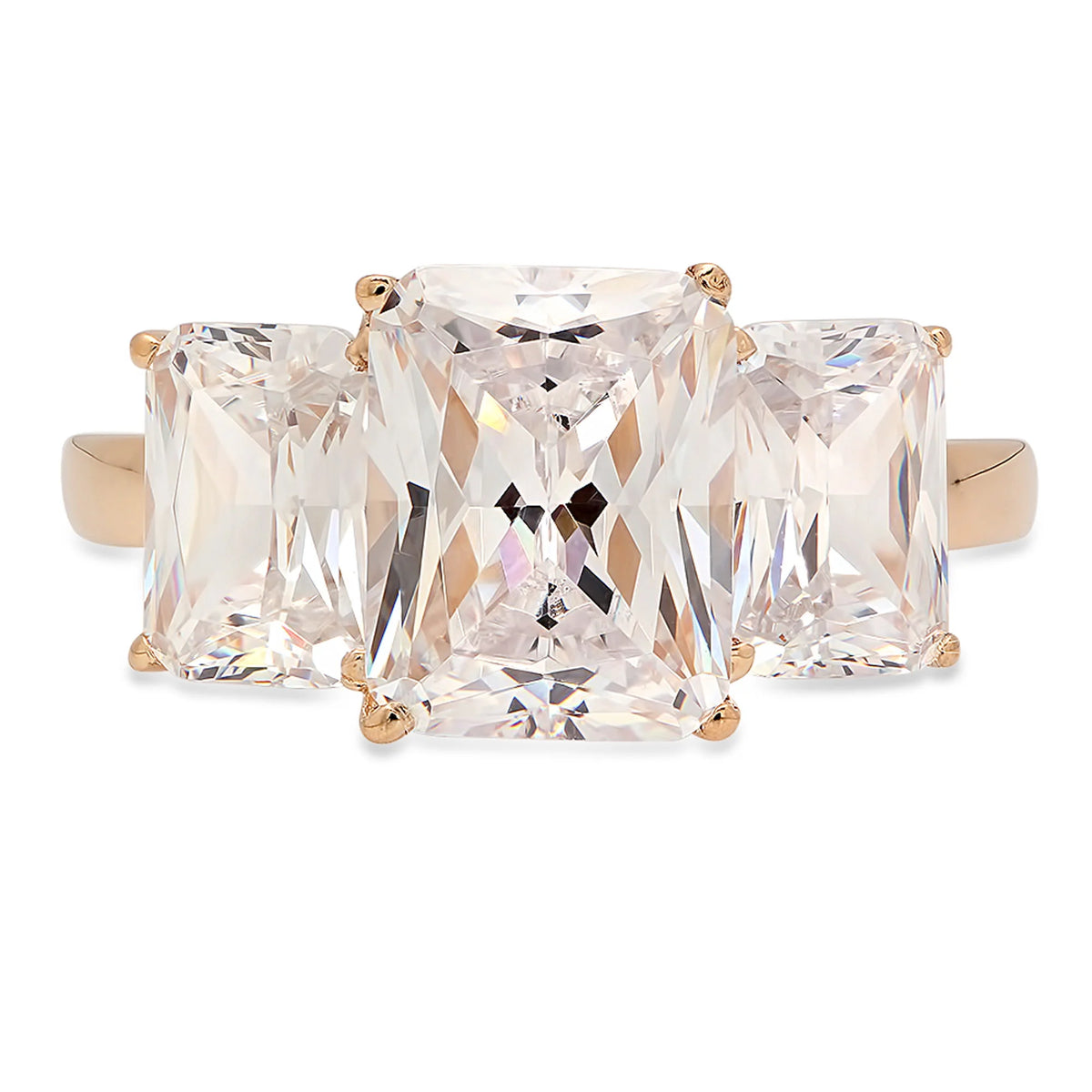 14K Yellow Gold Three-Stone Diamond Engagement Ring F156689