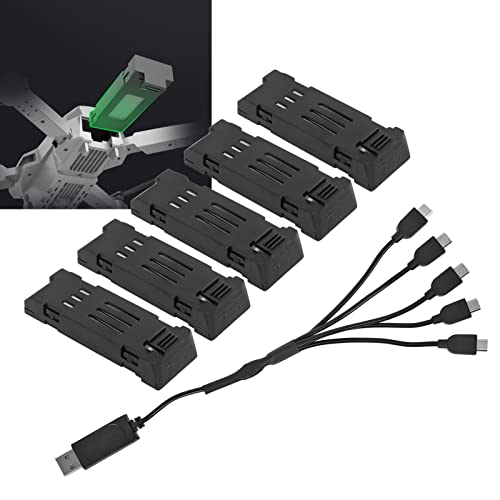3.7V 1200mAH Lithium Battery with 5 in 1 Charger Cable C601