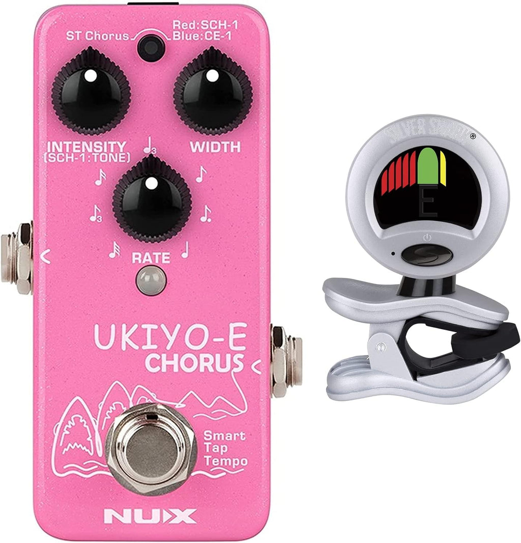 Mini Chorus Guitar Effects Pedal Bundle with Tuner U5112