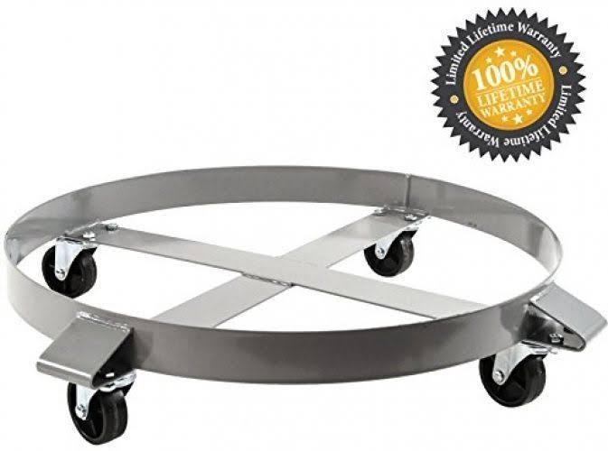 Heavy Duty Drum Dolly 1000 Pound 55 Gallon Swivel Casters Steel Frame G174