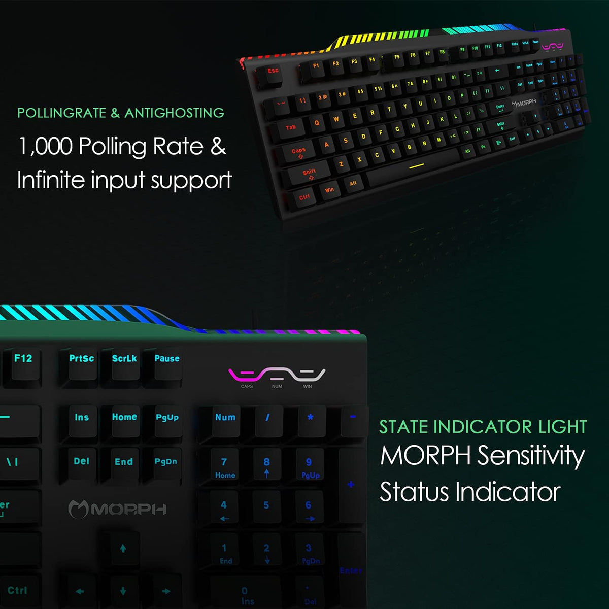 USB Wired RGB Mechanical Gaming Keyboard Q29016
