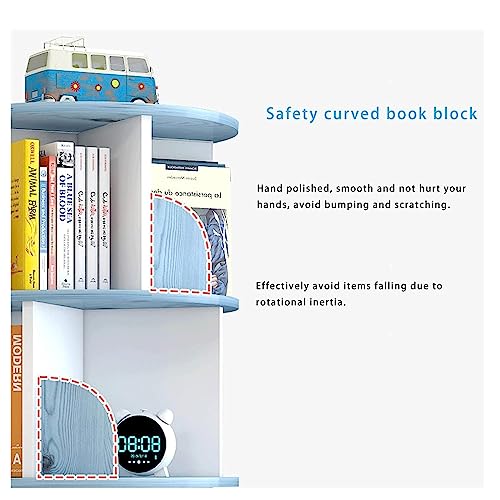 Brown 40 x 160cm Wooden Rotating Bookcase Z5955