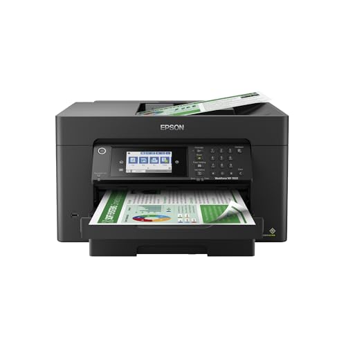 Wireless All-in-One Wide-Format Printer with Auto 2-Sided Print, Copy, Scan & Fax, 50-Page ADF, 250-sheet Paper Capacity, Black C6495