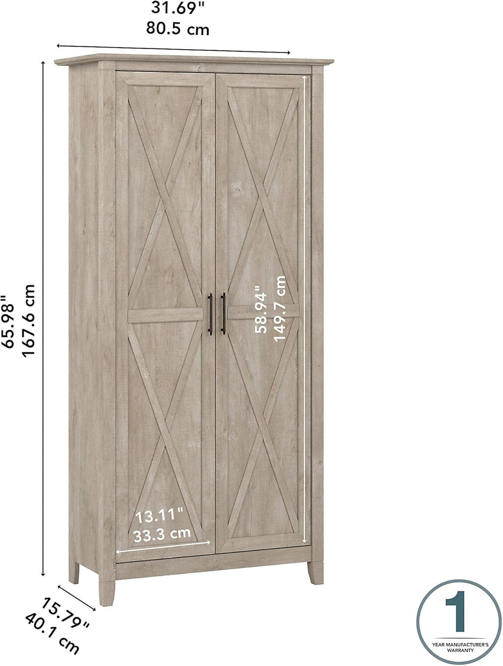 Tall Storage Cabinet with Doors H908357