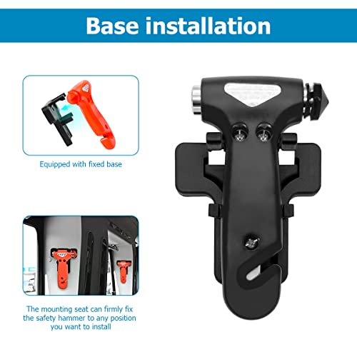 2 Pack Car Safety Hammer with Window Breaker and Seat Belt Cutter C2060