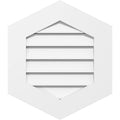 Vertical Peaked Surface Mount PVC Gable Vent S4838