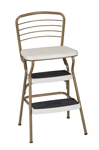 Teal Retro Chair with Step Stool Q907170